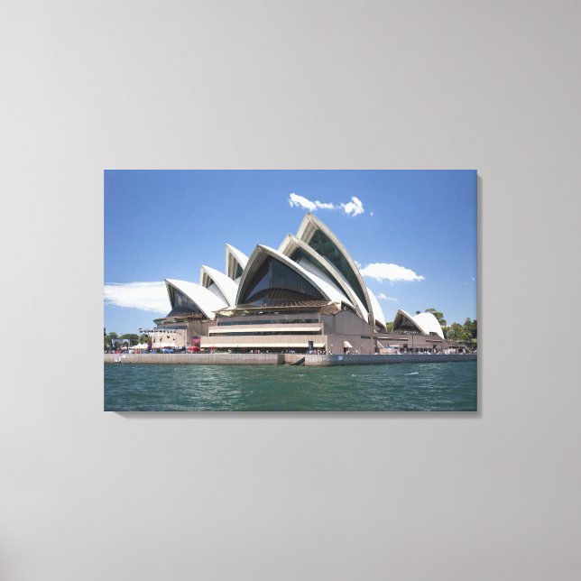Sydney Opera House exteriör, Sydney, New South Canvastryck (Framsida)