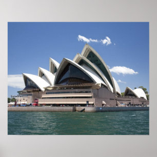 Sydney Opera House exteriör, Sydney, New South Poster
