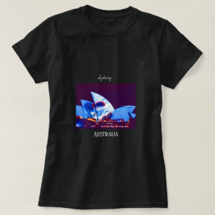 Sydney Opera House färglös Australien T Shirt
