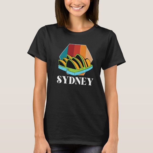 Sydney Opera House från Australien Harbour T Shirt (Framsida)