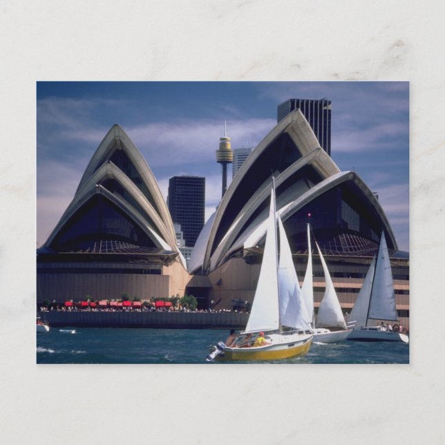Sydney Opera House från Harbour, New South Wale Vykort (Framsida)