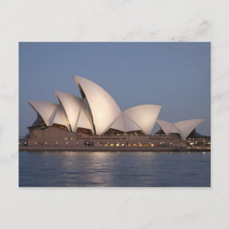Sydney opera house i dusk vykort