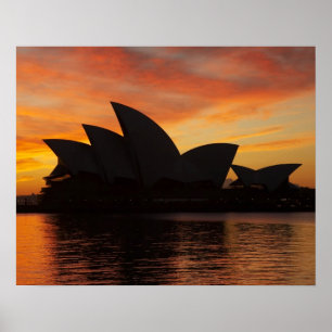 Sydney Opera House i gryningen, Sydney, New South Poster