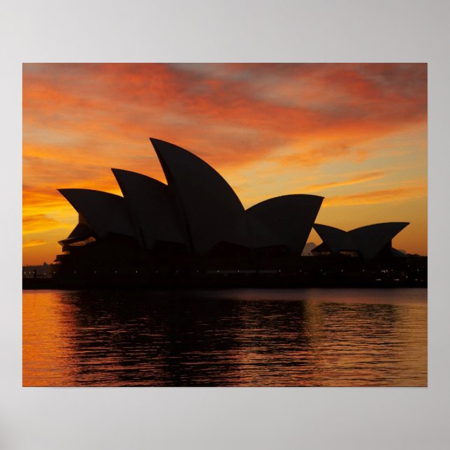Sydney Opera House i gryningen, Sydney, New South Poster (Framsidan)