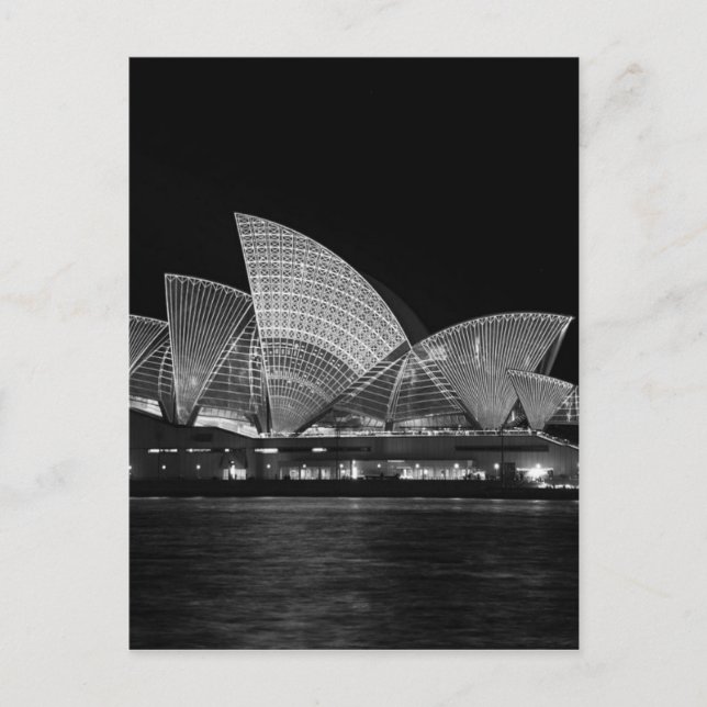 Sydney Opera House i Night Australia Vykort (Framsida)