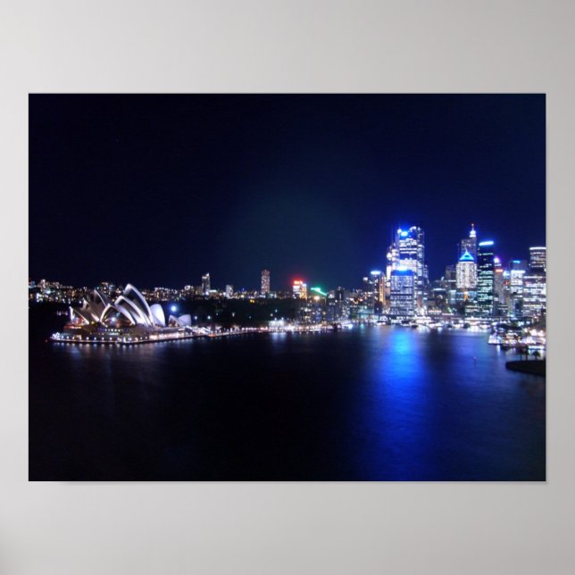 Sydney Opera House i Night Poster (Framsidan)