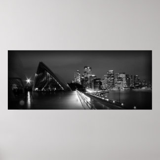 Sydney Opera House i Night Poster