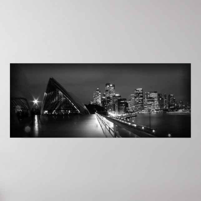 Sydney Opera House i Night Poster (Framsidan)