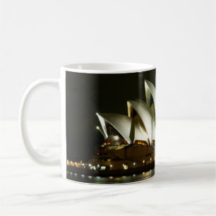 Sydney Opera House i Night, Sydney, Australien Mug Kaffemugg
