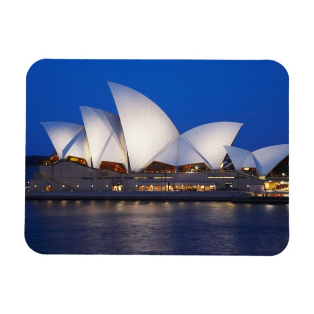 Sydney Opera House i Night, Sydney, New South Magnet (Horisontell)