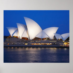 Sydney Opera House i Night, Sydney, New South Poster