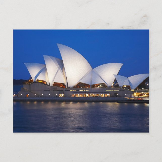 Sydney Opera House i Night, Sydney, New South Vykort (Framsida)