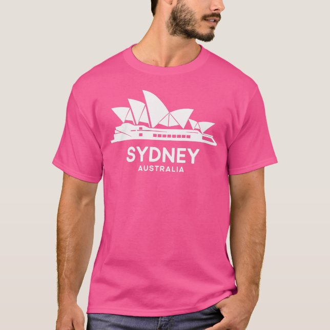 Sydney Opera House Iconic Australia Landmark Sydne T Shirt (Framsida)