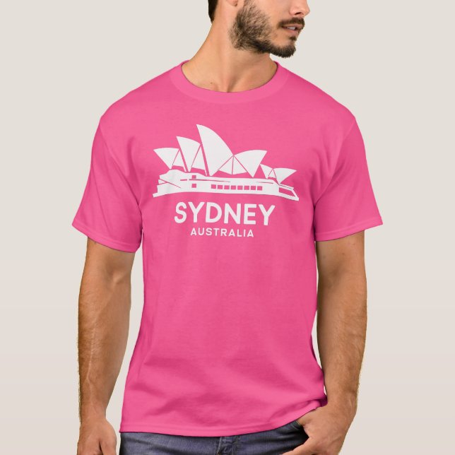 Sydney Opera House Iconic Australia Landmark Sydne T Shirt (Framsida)