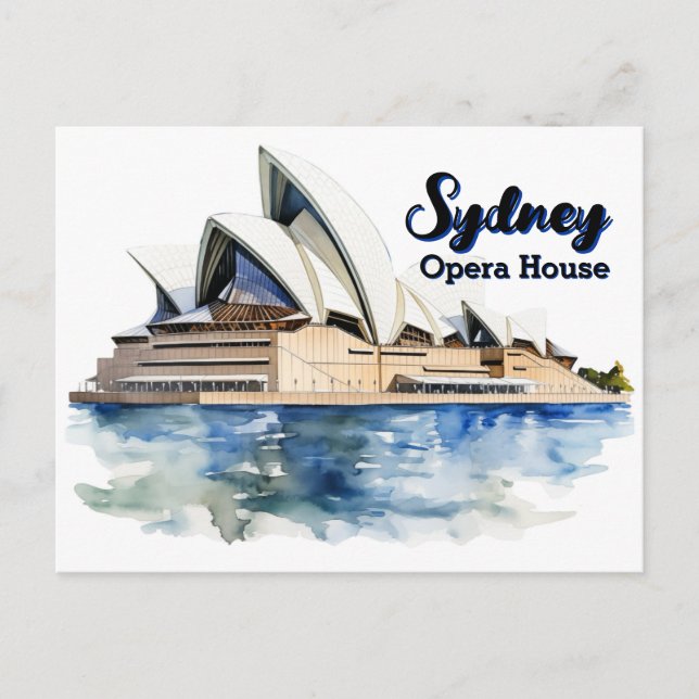 Sydney Opera House: Iconic Elegance by Harbour Helg Vykort (Framsida)