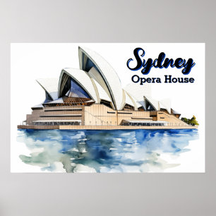 Sydney Opera House: Iconic Elegance by Harbour Poster