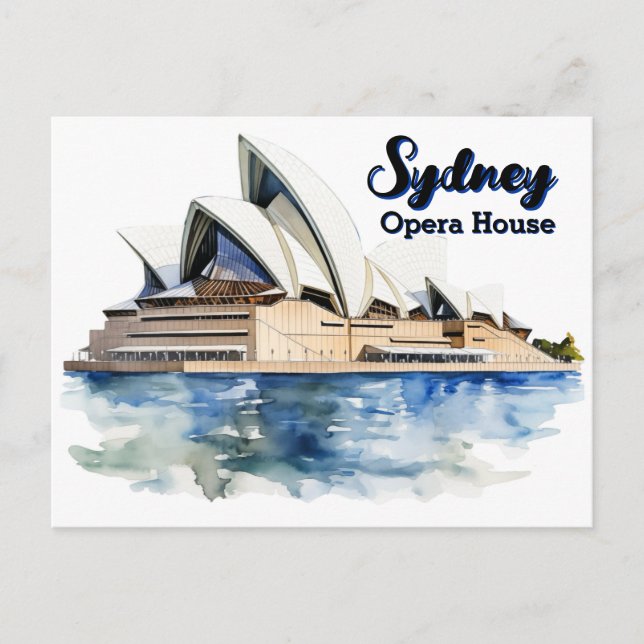 Sydney Opera House: Iconic Elegance by Harbour Vykort (Framsida)
