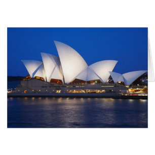 Sydney Opera House nattetid, Sydney, New South Hälsningskort