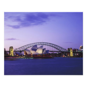 Sydney Opera House och hamn, New South 2 Fototryck