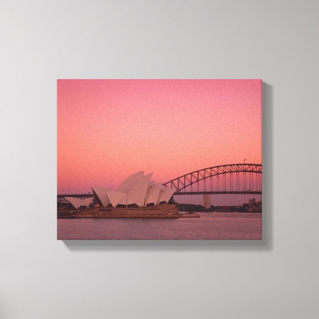 Sydney Opera House och hamn, New South Canvastryck (Framsida)