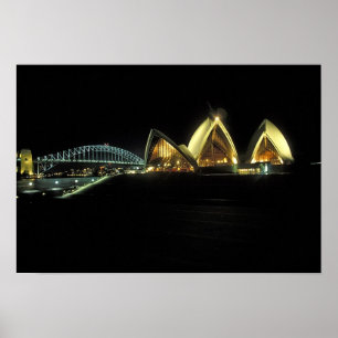 Sydney Opera House på natten, New South Wales, 2 Poster