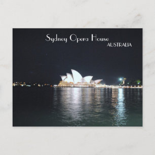 Sydney Opera House på natten Vykort