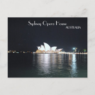Sydney Opera House på natten Vykort