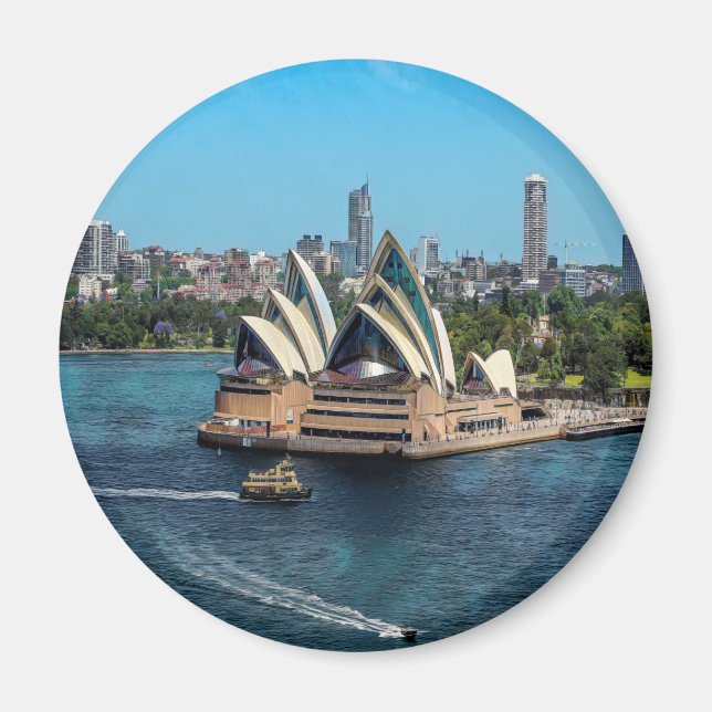 Sydney - OPERA HOUSE - panorama Magnet (Framsidan)
