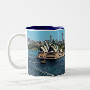 Sydney - OPERA HOUSE - panorama Två-Tonad Mugg