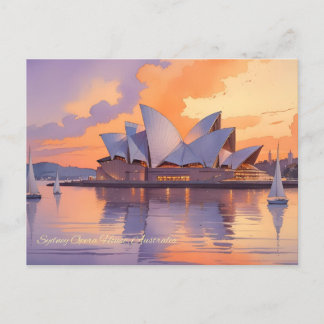 Sydney Opera House Postcard Helg Vykort