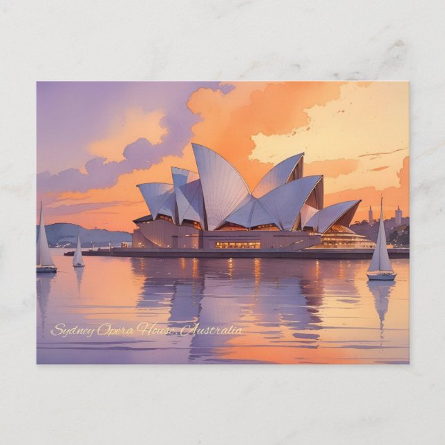 Sydney Opera House Postcard Helg Vykort (Framsida)