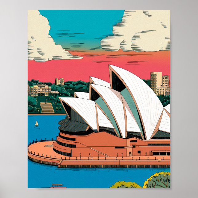 Sydney Opera House Poster (Framsidan)