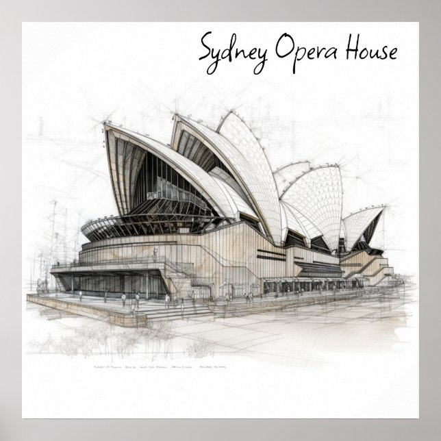 Sydney Opera House Poster (Framsidan)