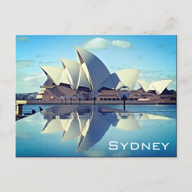 Sydney Opera House Reflected Vykort (Framsida)