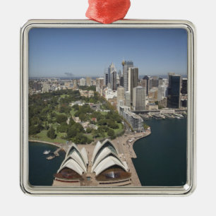 Sydney Opera House, Royal Botanic Gardens, CBD Julgransprydnad Metall