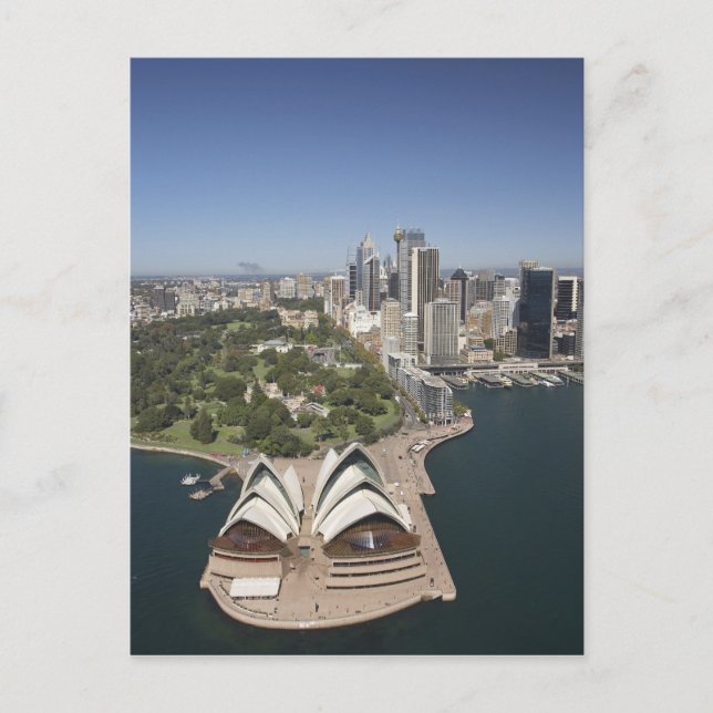 Sydney Opera House, Royal Botanic Gardens, CBD Vykort (Framsida)