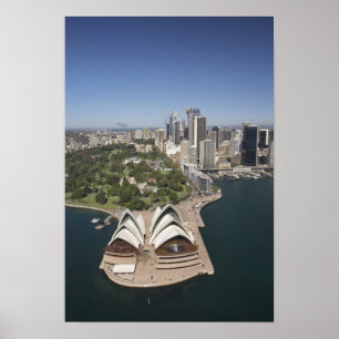 Sydney Opera House, Royalet Botanic Gardens, CBD Poster