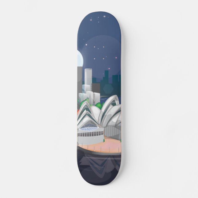 Sydney Opera House Skateboard Bräda 19,5 Cm (Framsida)