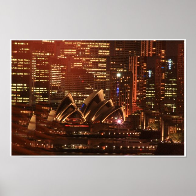 Sydney Opera House Sparkling, Sydney Opera Hous... Poster (Framsidan)