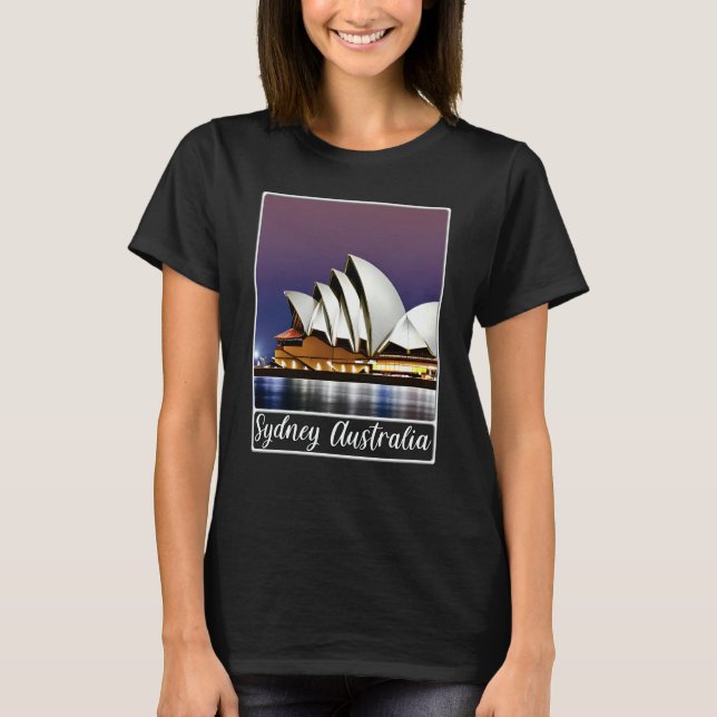 Sydney Opera House Sydney Australia T Shirt (Framsida)