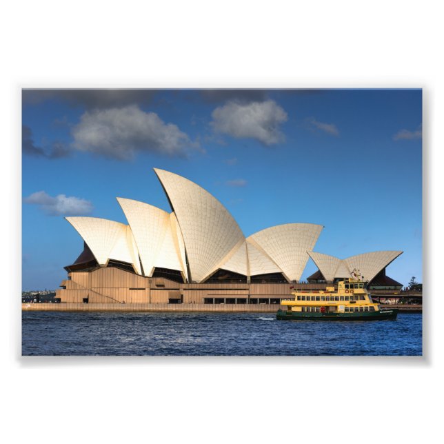 Sydney Opera house view with Ferry Australia Fototryck (Framsidan)