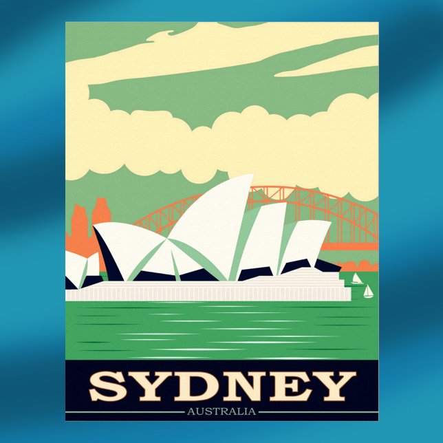 Sydney Opera House Vintage Affisch (Skapare uppladdad)