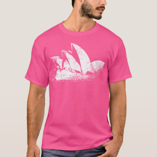 Sydney Opera House Vintage Skyline Australia Resa T Shirt