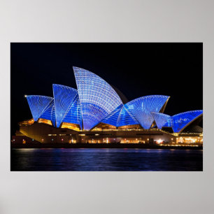 Sydney opera house vivid LED-show Poster
