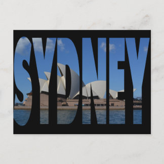 Sydney opera house vycard vykort