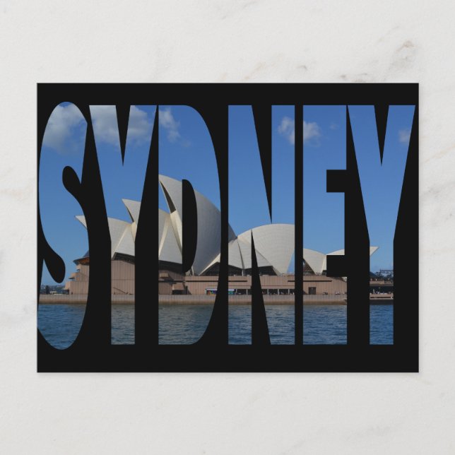 Sydney opera house vycard vykort (Framsida)