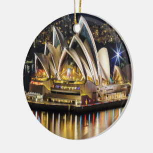 Sydney - OPERA HUS - vy Julgransprydnad Keramik