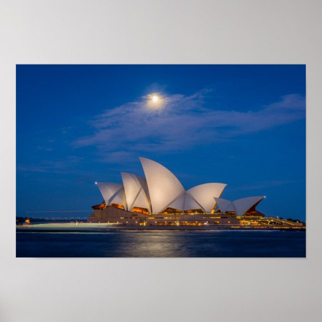 Sydney Opera nattetid Poster (Framsidan)