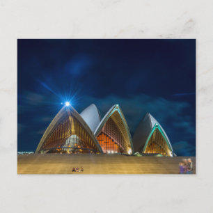 Sydney Opera nattetid Vykort