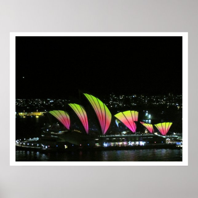 sydney opera vivid orange poster (Framsidan)